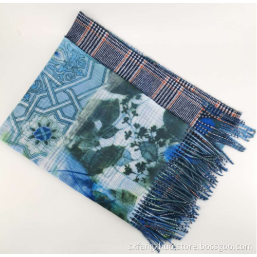 warme Damen Winter Fransen Designer Schal